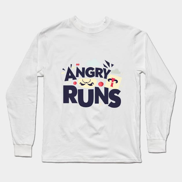 Angry Runs Long Sleeve T-Shirt by Creative2020